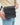 Handmade leather crossbody bag for men – Anthony model, black, front view