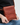 Handmade leather crossbody bag for men – Denver model, cognac, detail