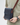 Handmade leather crossbody bag for men – Denver model, blue, side view