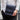 Handmade leather crossbody bag for men – Frank model, blue, front view