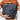 Handmade leather crossbody messenger bag for men – Harrison model, blue, front view